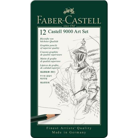 Castell9000鉛筆アートセット(8B~2H)